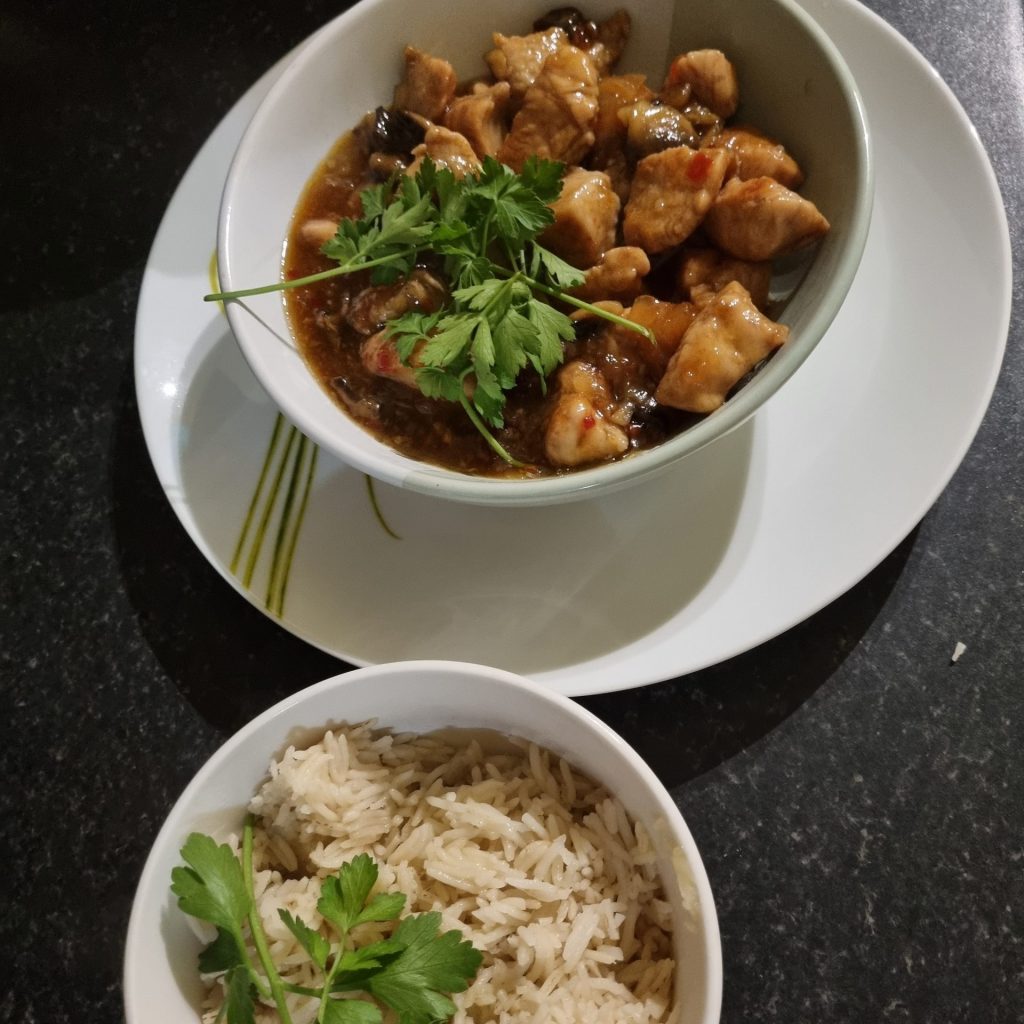 Sweet Chilli Chicken with Rice